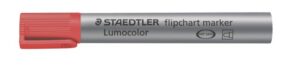 Gyártó: <span class='dk-excerpt-value'>STAEDTLER</span> Flipchart marker, 2 mm, kúpos, STAEDTLER "Lumocolor 356", piros