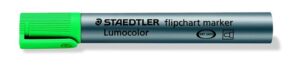 Gyártó: <span class='dk-excerpt-value'>STAEDTLER</span> Flipchart marker, 2 mm, kúpos, STAEDTLER "Lumocolor 356", zöld