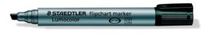 Gyártó: <span class='dk-excerpt-value'>STAEDTLER</span> Flipchart marker, 2-5 mm, vágott, STAEDTLER "Lumocolor 356 B", fekete