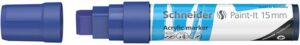 Gyártó: <span class='dk-excerpt-value'>SCHNEIDER</span> Dekormarker, akril, 15 mm, SCHNEIDER "Paint-It 330", kék