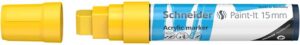 Gyártó: <span class='dk-excerpt-value'>SCHNEIDER</span> Dekormarker, akril, 15 mm, SCHNEIDER "Paint-It 330", sárga