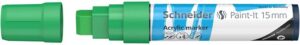 Gyártó: <span class='dk-excerpt-value'>SCHNEIDER</span> Dekormarker, akril, 15 mm, SCHNEIDER "Paint-It 330", zöld