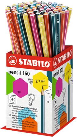 Gyártó: <span class='dk-excerpt-value'>STABILO</span>
Csomagolási egység: <span class='dk-excerpt-value'>72 db</span> Grafitceruza display, HB, hatszögletű, STABILO "Pencil 160"