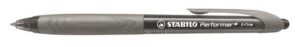 Gyártó: <span class='dk-excerpt-value'>STABILO</span> Golyóstoll, 0,35 mm, nyomógombos, szürke tolltest, STABILO "Performer+", fekete