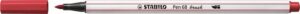 Gyártó: <span class='dk-excerpt-value'>STABILO</span> Ecsetirón, STABILO "Pen 68 brush", vörös