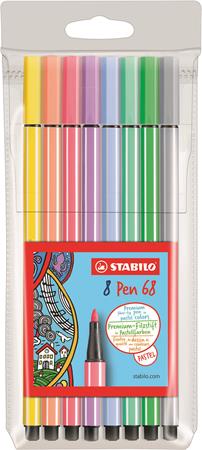 Gyártó: <span class='dk-excerpt-value'>STABILO</span>
Csomagolási egység: <span class='dk-excerpt-value'>8 db</span> Rostirón készlet, 1 mm, STABILO "Pen 68", 8 pasztell szín