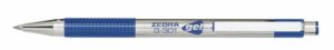Gyártó: <span class='dk-excerpt-value'>ZEBRA</span> Zseléstoll, 0,38 mm, nyomógombos, ZEBRA "G-301", kék