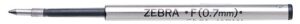 Gyártó: <span class='dk-excerpt-value'>ZEBRA</span> Golyóstollbetét, 0,24 mm, ZEBRA "F", fekete
