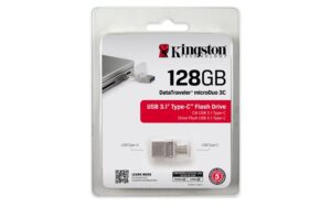 Gyártó: <span class='dk-excerpt-value'>KINGSTON</span> Pendrive, 128GB, USB 3.1, USB-C, 100/15 MB/s, KINGSTON "MicroDuo 3C"