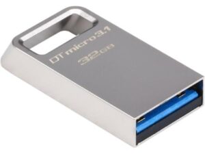 Gyártó: <span class='dk-excerpt-value'>KINGSTON</span> Pendrive, 32GB, USB 3.1, 100/15MB/s, KINGSTON "Data Traveler Micro", ezüst