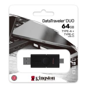 Gyártó: <span class='dk-excerpt-value'>KINGSTON</span> Pendrive, 64 GB, USB 3.2/USB-C, KINGSTON "DataTraveler Duo"