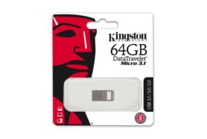 Gyártó: <span class='dk-excerpt-value'>KINGSTON</span> Pendrive, 64GB, USB 3.1, 100/15MB/s, KINGSTON "Data Traveler Micro", ezüst