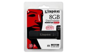 Gyártó: <span class='dk-excerpt-value'>KINGSTON</span> Pendrive, 8GB, USB 3.0, víz- és ütésálló, adatvédelem, KINGSTON "DT4000G2DM", fekete