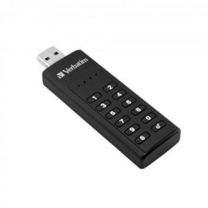 Pendrive, 128GB, jelszavas titkosítás, 160/130Mb/s, USB 3.0, VERBATIM "Keypad Secure" - Bécsi Irodaker