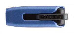Pendrive, 128GB, USB 3.0, 175/80 MB/sec, VERBATIM "V3 MAX", kék-fekete - Bécsi Irodaker