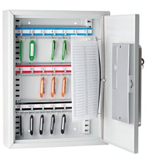 Gyártó: <span class='dk-excerpt-value'>WEDO</span>
Katalóguskód: <span class='dk-excerpt-value'>83A1</span> Zárható kulcsszekrény elektronikus zárral, 21 db-os WEDO