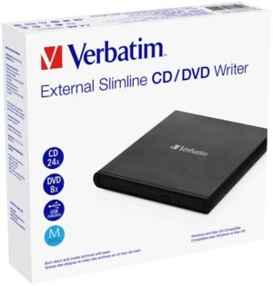 Gyártó: <span class='dk-excerpt-value'>VERBATIM</span> CD/DVD író, USB 2.0, külső, VERBATIM