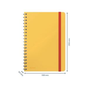 Gyártó: <span class='dk-excerpt-value'>LEITZ</span>
Katalóguskód: <span class='dk-excerpt-value'>211E1</span> Spirálfüzet, B5, vonalas, 80 lap, LEITZ, "Cosy Soft Touch", melegsárga