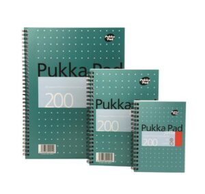 Gyártó: <span class='dk-excerpt-value'>PUKKA PAD</span>
Katalóguskód: <span class='dk-excerpt-value'>213A2</span> Spirálfüzet, A5, vonalas, 100 lap, PUKKA PAD, "Metallic Jotta"