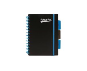 Gyártó: <span class='dk-excerpt-value'>PUKKA PAD</span> Spirálfüzet, A5, vonalas, 100 lap, PUKKA PAD, "Neon black project book"