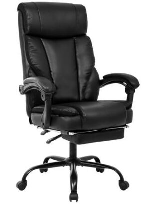 Gyártó: <span class='dk-excerpt-value'>.</span> Főnöki szék, textil bőrborítás, kihúzható lábtámasz, "Canberro", fekete