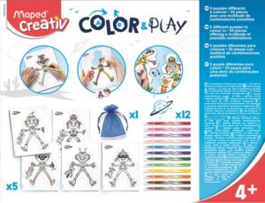 Gyártó: <span class='dk-excerpt-value'>MAPED CREATIV</span> Kreatív készségfejlesztő készlet, MAPED CREATIV, "Color and Play" színező és puzzle