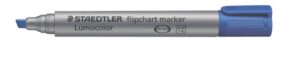 Gyártó: <span class='dk-excerpt-value'>STAEDTLER</span> Flipchart marker, 2,5 mm, vágott, STAEDTLER "Lumocolor 356 B", kék