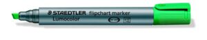 Gyártó: <span class='dk-excerpt-value'>STAEDTLER</span> Flipchart marker, 2,5 mm, vágott, STAEDTLER "Lumocolor 356 B", zöld