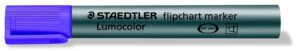 Gyártó: <span class='dk-excerpt-value'>STAEDTLER</span> Flipchart marker, 2,5 mm, vágott, STAEDTLER "Lumocolor 356 B", lila