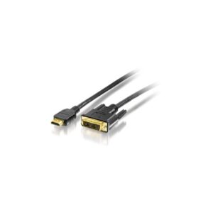 Gyártó: <span class='dk-excerpt-value'>EQUIP</span> HDMI - DVI-D kábel, aranyozott, 2 m, EQUIP