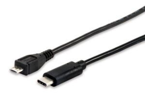 Gyártó: <span class='dk-excerpt-value'>EQUIP</span> Átalakító kábel, USB-C-USB MicroB 2.0, 1m, EQUIP