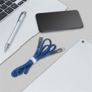 USB kábel, USB-C - USB-C, 1,2 m, RIVACASE "PS6105", kék - Bécsi Irodaker