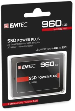 SSD (belső memória), 960GB, SATA 3, 500/520 MB/s, EMTEC "X150" - Bécsi Irodaker