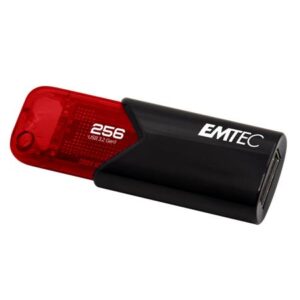 Gyártó: <span class='dk-excerpt-value'>EMTEC</span> Pendrive, 256GB, USB 3.2, EMTEC "B110 Click Easy", fekete-piros