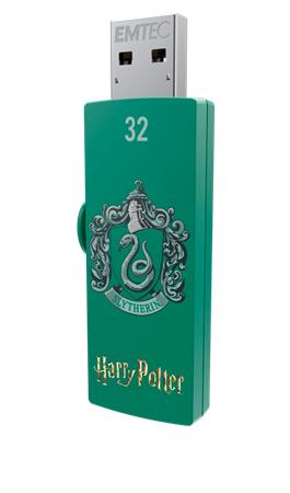 Pendrive, 32GB, USB 2.0, EMTEC "Harry Potter Slytherin" - Bécsi Irodaker