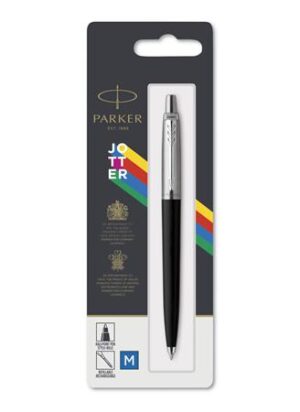 Gyártó: <span class='dk-excerpt-value'>PARKER</span> Golyóstoll, 0,7 mm, ezüst színű klip, fekete tolltest, PARKER "Royal Jotter Originals", kék