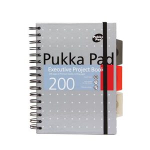 Gyártó: <span class='dk-excerpt-value'>PUKKA PAD</span> Spirálfüzet, A5, vonalas, 100 lap, PUKKA PAD "Metallic Project Book", vegyes szín