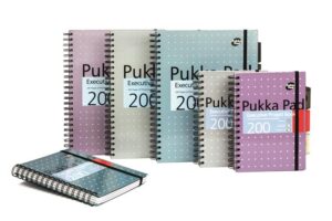 Gyártó: <span class='dk-excerpt-value'>PUKKA PAD</span> Spirálfüzet, A5, vonalas, 100 lap, PUKKA PAD "Metallic Project Book", vegyes szín