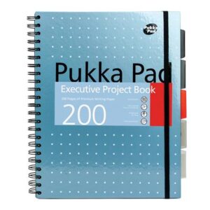 Gyártó: <span class='dk-excerpt-value'>PUKKA PAD</span> Spirálfüzet, A4+, vonalas, 100 lap, PUKKA PAD "Metallic Project Book", vegyes szín