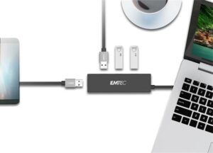 Gyártó: <span class='dk-excerpt-value'>EMTEC</span> USB elosztó-HUB, 4xUSB 3.1/1xUSB micro, EMTEC "T620A"