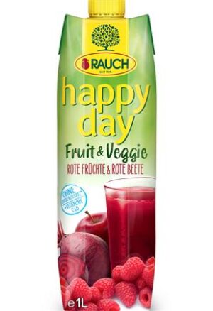 Gyártó: <span class='dk-excerpt-value'>RAUCH</span> Gyümölcslé, 70%, 1 l, RAUCH "Happy day veggie", piros gyümölcs - cékla