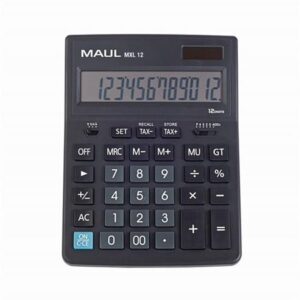 Gyártó: <span class='dk-excerpt-value'>MAUL</span> Számológép, asztali, 12 számjegy, MAUL "MXL 12", fekete