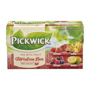 Gyártó: <span class='dk-excerpt-value'>PICKWICK</span> Fekete tea, 20x1,5 g, PICKWICK "Variációk Piros", eper, trópusi gyümölcs, erdei gyümölcs, citrom