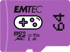 Gyártó: <span class='dk-excerpt-value'>EMTEC</span> Memóriakártya, microSD, 64GB, UHS-I/U3/V30/A1, EMTEC "Gaming"