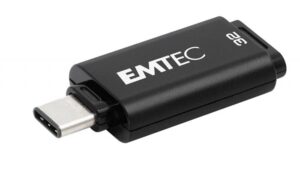 Gyártó: <span class='dk-excerpt-value'>EMTEC</span> Pendrive, 32GB, USB-C 3.2, EMTEC "D400 Type-C", fekete