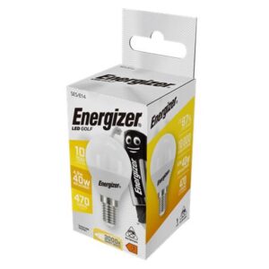 Gyártó: <span class='dk-excerpt-value'>ENERGIZER</span> LED izzó, E14, golf gömb, 4,9W (40W), 470lm, 3000K, ENERGIZER