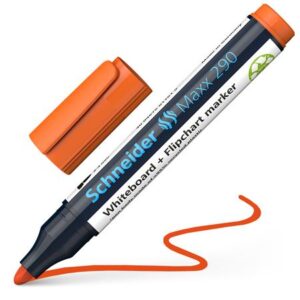 Gyártó: <span class='dk-excerpt-value'>SCHNEIDER</span> Tábla- és flipchart marker, 2-3 mm, kúpos, SCHNEIDER "Maxx 290", narancssárga
