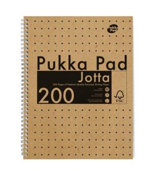 Gyártó: <span class='dk-excerpt-value'>PUKKA PAD</span> Spirálfüzet, A4, vonalas, 100 lap, PUKKA PAD "Jotta Kraft"