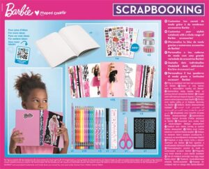 Gyártó: <span class='dk-excerpt-value'>MAPED CREATIV</span> Kreatív scrapbooking készlet, 50 darabos, MAPED CREATIV "Scrapbooking Set - Barbie"