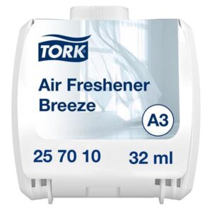 Gyártó: <span class='dk-excerpt-value'>TORK</span> Légfrissítő, folyamatos adagolású, 32 ml, A3 rendszer, TORK, tengeri fuvallat